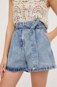 Джинсові шорти Answear Lab жіночі однотонні висока посадка колір блакитний (3363991)