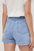Джинсові шорти Answear Lab жіночі однотонні висока посадка колір блакитний (3370989)