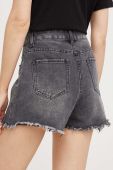 Джинсові шорти Answear Lab жіночі колір сірий однотонні висока посадка (3355037)