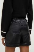 Шорти Answear Lab жіночі колір чорний однотонні висока посадка (3646165)
