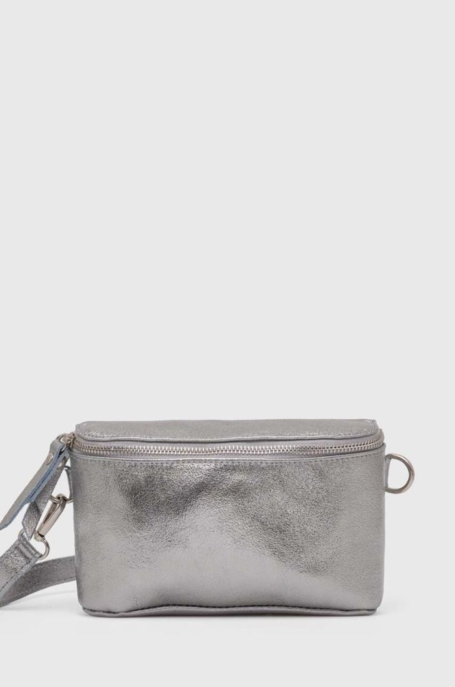 Шкіряна сумочка Answear Lab колір срібний