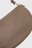 Шкіряна сумка на пояс Answear Lab колір бежевий