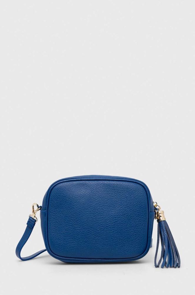 Шкіряна сумочка Answear Lab колір блакитний (3555634)