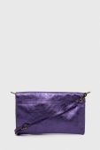 Шкіряна сумка Answear Lab колір фіолетовий