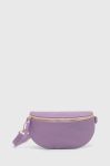 Шкіряна сумка на пояс Answear Lab колір фіолетовий
