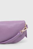 Шкіряна сумка на пояс Answear Lab колір фіолетовий