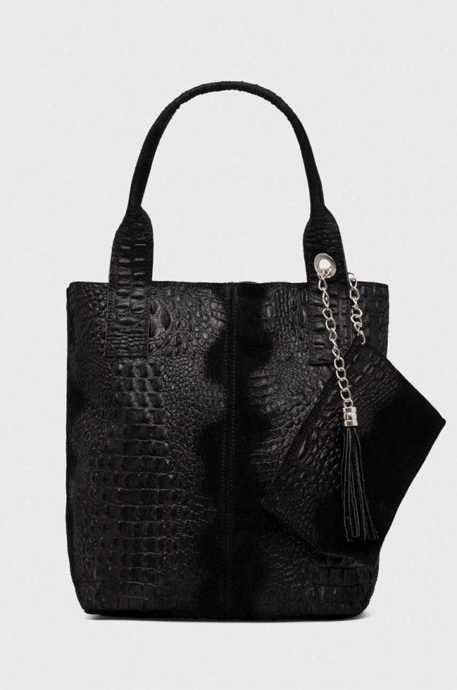 Замшева сумочка Answear Lab колір чорний (3658093)