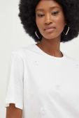 Бавовняна футболка Answear Lab колір білий (3314551)