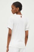 Бавовняна футболка Answear Lab колір білий (3317777)