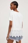 Бавовняна футболка Answear Lab колір білий (3333867)