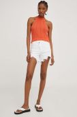 Бавовняний топ Answear Lab колір помаранчевий (3331272)