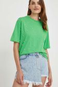 Бавовняна футболка Answear Lab колір зелений (3377459)