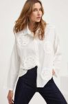 Бавовняна сорочка Answear Lab колір білий relaxed класичний комір