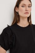 Бавовняна футболка Answear Lab колір чорний (3426858)