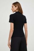 Футболка Answear Lab жіночий колір чорний півгольф