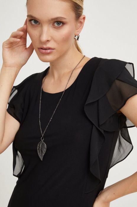 Футболка Answear Lab жіночий колір чорний (3649101)