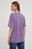 Бавовняна футболка Answear Lab жіночий колір фіолетовий