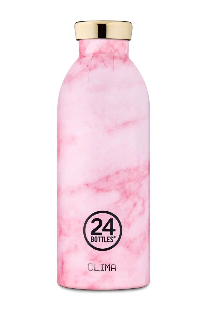 24bottles - Пляшка Clima Pink Marble 500ml Clima.500.Pink.Marble-PinkMarble колір рожевий