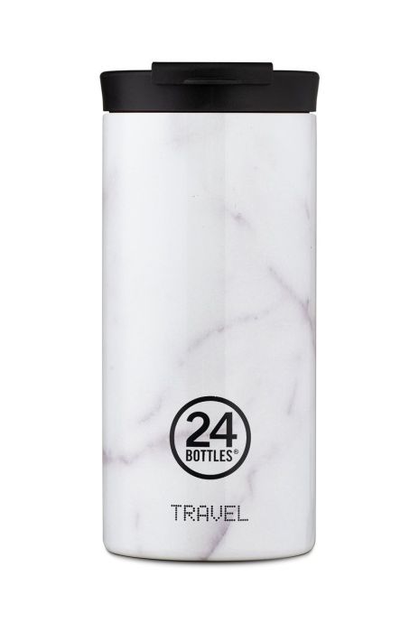 24bottles - Термопляшка Travel Tumbler Carrara 600ml колір сірий