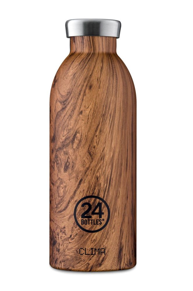 24bottles - Термопляшка Clima Sequoia Wood 500ml Clima.500.Sequoia.Wood-SequoiaWoo колір коричневий