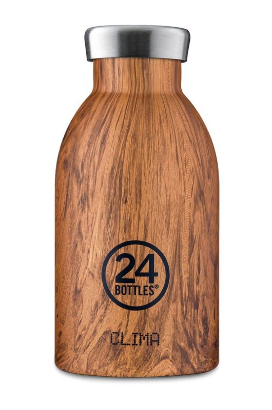 24bottles - Термобутылка Clima Sequoia Wood 330ml Clima.330.Sequoia.Wood-SequoiaWoo цвет коричневый