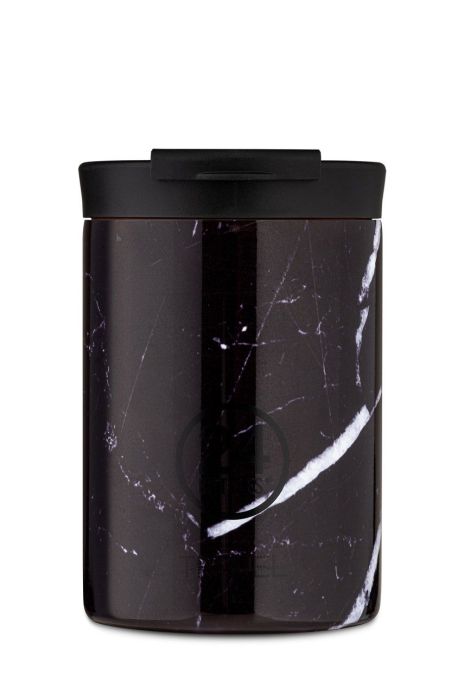 24bottles - Термопляшка Travel Tumbler Black Marble 350ml колір чорний 24bottles - Термопляшка Travel Tumbler Black Marble 350ml колір чорний