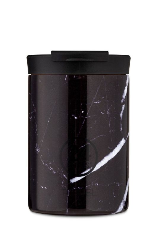 24bottles - Термобутылка Travel Tumbler Black Marble 350ml цвет черный
