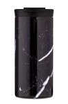 24bottles - Термопляшка Travel Tumbler Black Marble 600ml колір чорний