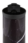 24bottles - Термопляшка Travel Tumbler Black Marble 600ml колір чорний