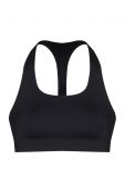 Спортивний бюстгальтер MUUV Basic колір чорний гладкий