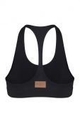 Спортивний бюстгальтер MUUV Basic колір чорний гладкий