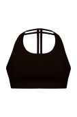 Спортивний бюстгальтер MUUV II Shape Light колір чорний гладкий