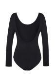 Боді MUUV. колір чорний однотонний