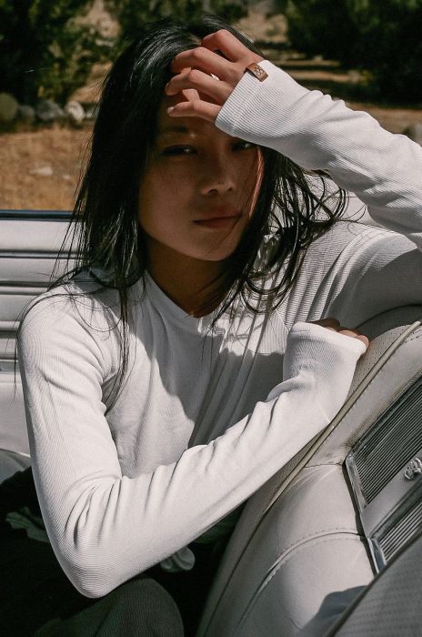 Лонгслів MUUV. Light Rib жіночий колір кремовий