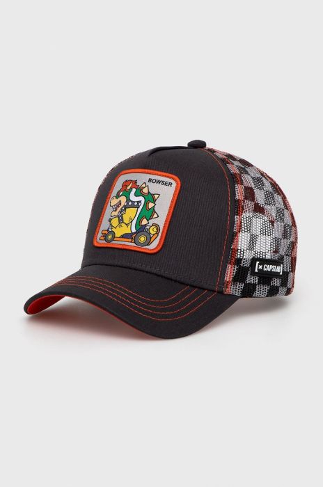 Кепка Capslab Mario Kart колір чорний з аплікацією