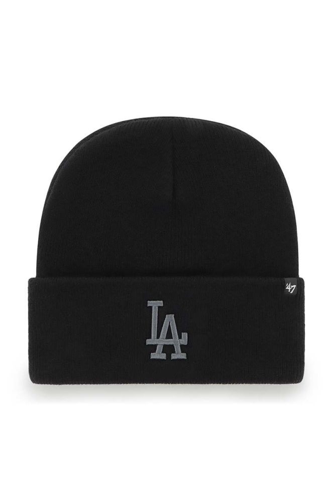 Шапка 47brand Mlb Los Angeles Dodgers колір чорний (2810838)