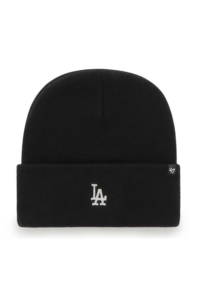 Шапка 47brand Mlb Los Angeles Dodgers колір чорний (2810577)