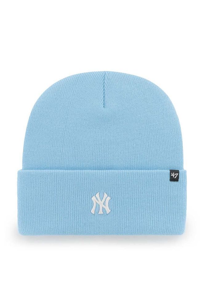 Шапка 47brand Mlb New York Yankees колір блакитний