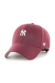 Кепка 47brand Mlb New York Yankees колір бордовий з аплікацією