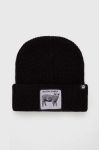 Шапка з домішкою вовни Goorin Bros колір чорний з товстого трикотажу Шапка з домішкою вовни Goorin Bros колір чорний з товстого трикотажу