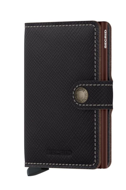 Шкіряний гаманець Secrid чоловічий колір чорний MSa.Brown-BROWN