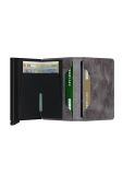 Шкіряний гаманець Secrid чоловічий колір сірий