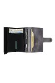 Secrid - Шкіряний гаманець MV.Grey.Black-Grey.Black колір сірий