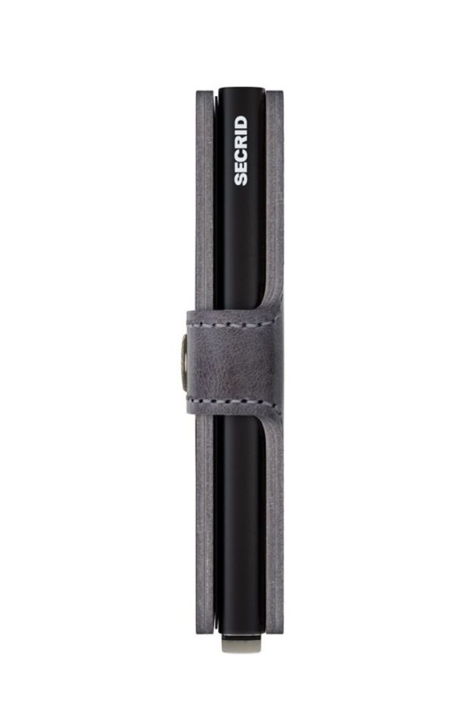 Secrid - Шкіряний гаманець MV.Grey.Black-Grey.Black колір сірий фото 4