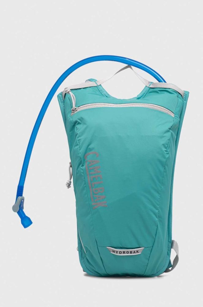 Велосипедний рюкзак з резервуаром для води Camelbak Hydrobak Light колір бірюзовий малий з принтом