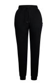 Штани MUUV. жіночі колір чорний однотонні