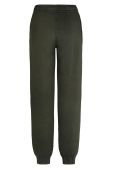 Штани MUUV. Mild Cotton жіночі колір зелений однотонні