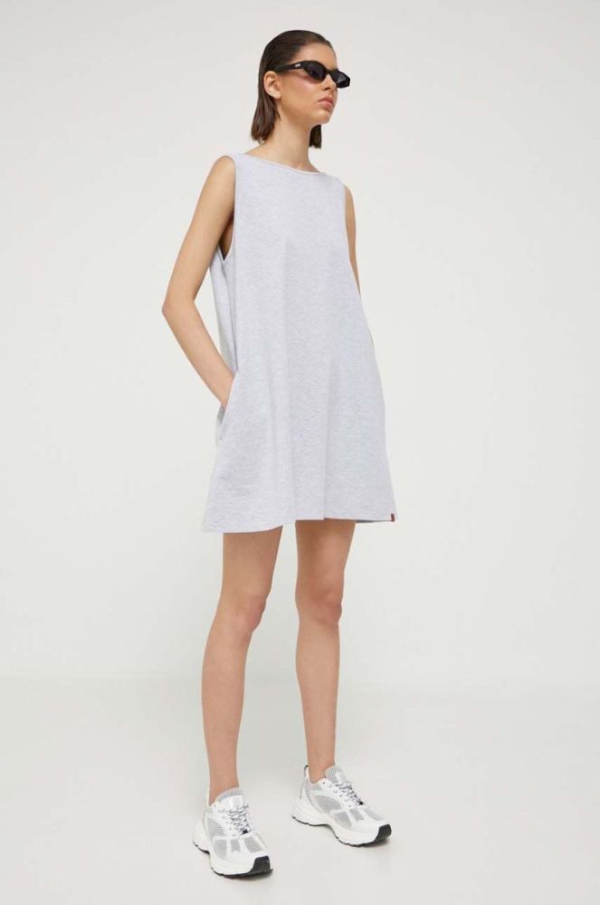 Сукня MUUV колір сірий mini oversize фото 2