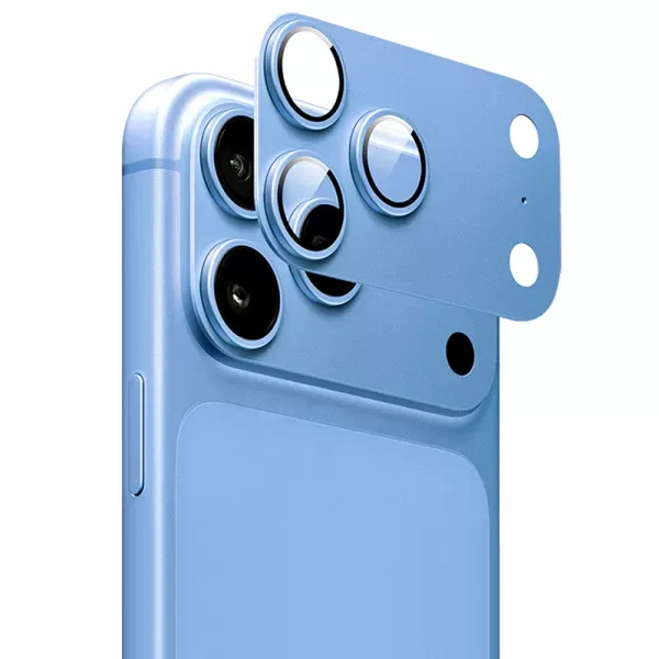 Захисне скло на камеру ZK Armored Lens Protection Glass Light Blue для iPhone 18 Pro