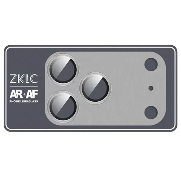Захисне скло на камеру ZK Armored Lens Protection Glass Silver для iPhone 17 Pro
